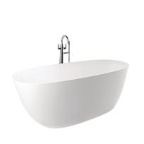 Laisvai pastatoma vonia Kludi Resa akmens masė 180x80 cm matinė balta 51BF0153