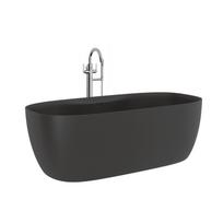 Laisvai stovinti vonia Kludi Resa akmens masė 170x80 cm, matinė juoda 53BF0339