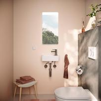 Vonios kambario veidrodis Hansgrohe Xarita Lite Q su LED apšvietimu, 70x36 cm, matinė balta 54955700