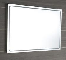 Vonios kambario veidrodis Sapho Gemini II su LED apšvietimu 100x70 cm GM100