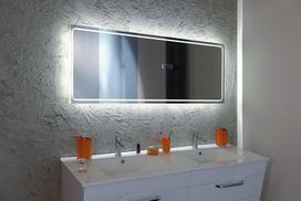 Vonios veidrodis Sapho Gemini II su LED apšvietimu 150x55 cm GM150