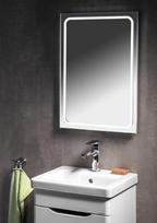 Vonios kambario veidrodis Sapho Gemini II su LED apšvietimu 40x60 cm GM040