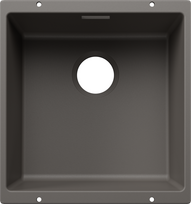 Virtuvės kriauklė BLANCO SUBLINE 400-U SILG Volcano Grey O.ZUB O.AF WFS SILGRANIT™ vulkano pilka 527787
