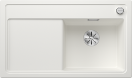Virtuvės kriauklė BLANCO ZENAR 45 S SILG RE PDUR White O.ZUB InFino M.AF SILGRANIT™, PuraDur™, Balta 523788