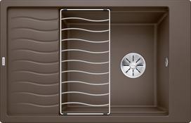 Virtuvės kriauklė BLANCO ELON XL 6 S SILG PDUR Coffee InFino O.AF SILGRANIT™, PuraDur™, Kava 524853