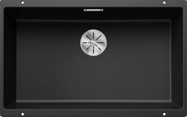 Virtuvės plautuvė BLANCO SUBLINE 700-U SILG PDUR Black InFino O.AF Juoda, SILGRANIT™ 526001