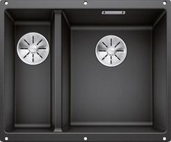 Virtuvės kriauklė BLANCO SUBLINE 340/160-U RE SILG PDUR Antracito InFino O.AF SILGRANIT™, PuraDur™, Antracitas 523558