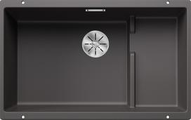 Virtuvinė kriauklė BLANCO SUBLINE 700-U Level SILG PDUR Rock grey M.ZUB InFino O.AF SILGRANIT™, PuraDur™, akmens pilka 523453