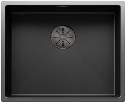 Virtuvės kriauklė BLANCO CLARON 500-U DarkSteel Edition Infino O.AF Nerūdijančio plieno, Tamsus plienas 527834