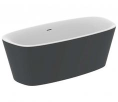 Laisvai stovinti vonia Ideal Standard Dea, 170x75 cm, sanitariinis akrilas, matinė balta/juoda K8720V3