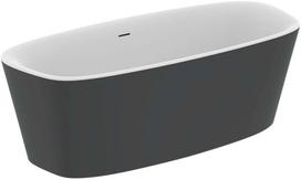 Laisvai stovinti vonia Ideal Standard Dea, 180x80 cm, sanitarinis akrilas, matinė balta/juoda K8721V3