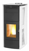 Granulinis židinys Centrometal CentroPelet ZV16 B 16 kW su centriniu šildymu Baltas