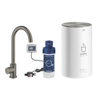 Virtuvinis maišytuvas Grohe Red Mono su vandens kaitinimu ir filtru, M talpa, šlifuotas kietasis grafitas 30085AL1