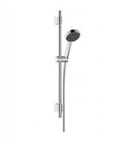 Dušo komplektas Hansgrohe Activera Select S rankinė dušo galva, stovas ir žarna, 2 srovės, EcoSmart, chromas 28048000