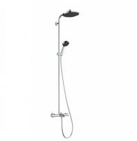 Dušo sistema Hansgrohe Activera S su termostatu, D 24 cm, 2 srovių tipai, EcoSmart, chromas 28871000