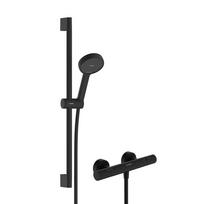 Dušo komplektas Hansgrohe Activera Select S su termostatu, 2 srauto režimai, EcoSmart, matinė juoda 28876670