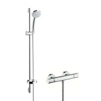 Dušo komplektas Hansgrohe Croma 100 Vario su termostatu, EcoSmart 9 l/min, chromas 27033000