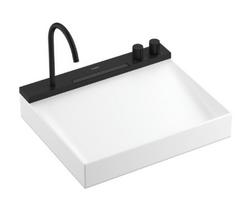 Hansgrohe Avalegra vonios praustuvo komplektas - praustuvas 58x48 cm su termostatu ir dušu, 2 srautinės, matinė juoda 22472670