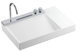 Vonios praustuvo komplektas Hansgrohe Avalegra – praustuvas 78x48 cm su termostatu ir dušu, 2 srovės, chromas 22473000