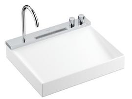 Vonios praustuvo komplektas Hansgrohe Avalegra, praustuvas 58x48 cm, su termostatu ir dušu, 2 srovės, chromas 22472000