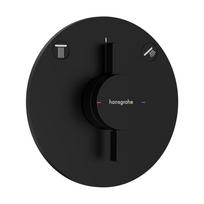 Dušo maišytuvas Hansgrohe DuoTurn S įmontuojamas, 2 prietaisams, matinė juoda 75418670