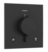 Dušo maišytuvas Hansgrohe Ecostat Comfort E termostatinis įmontuojamas, 2 prietaisams, matinė juoda 33711670