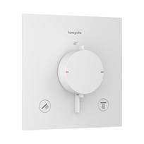Dušo maišytuvas Hansgrohe Ecostat Comfort E termostatinis įmontuojamas, 2 pavidalams, matinė balta 33711700