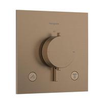 Dušo maišytuvas Hansgrohe Ecostat Comfort E įmontuojamas su termostatu, 2 prietaisams, poliruoto bronzos tonas 33711140
