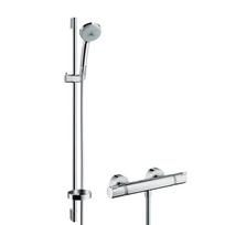Dušo komplektas Hansgrohe Croma 100 su termostatu, 3 srovės, 90 cm stovas, chromas 27085000