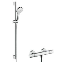 Dušo komplektas Hansgrohe Croma Select S su Ecostat termostatu, 2 purkštukų režimai, chromas 27833400