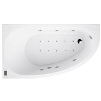 Hidromasažinė vonia O'Design Muse Excellence, 1600x900 mm, kairinė, 6 hidro ir 10 oro purkštukų, 1150 W, 6 Cromo LED
