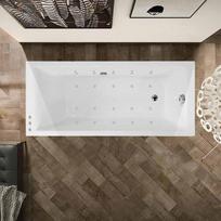 Hidromasažinė vonia O'Design Thalie Excellence, 1700x800 mm, 8/10 hidro ir 8/10 oro purkštukai, 1150 W, 8/10 Chromo LED