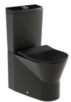 Tualeto pakabinamas klozetas Sanindusa URB.Y 60 Rimfree su SoftClose EasyClipp dangčiu, matinė juoda 140952264