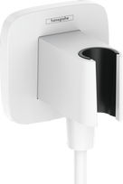 Dušo išvada Hansgrohe Fixfit Q su laikikliu, matinė balta 26887700