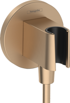 Dušo išvada Hansgrohe Fixfit kampinis su laikikliu, šlifuota bronza 26888140
