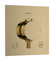 Dušo maišytuvas Hansgrohe Ecostat Comfort E su termostatu, įmontuojamas, 2 prietaisams, poliruoto aukso išvaizda 33716990