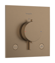 Dušo termostatinis maišytuvas Hansgrohe Ecostat Comfort E įmontuojamas, 2 paskirtims, matinė bronza 33716140