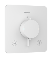 Dušo termostatinis maišytuvas Hansgrohe Ecostat Comfort Q įmontuojamas, 2 prietaisams, matinė balta 33713700