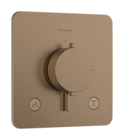 Dušo maišytuvas Hansgrohe Ecostat Comfort Q termostatinis įmontuojamas, 2 jungtims, poliruoto bronzos tono 33713140