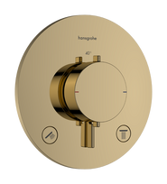 Hansgrohe Ecostat Comfort S įmontuojamas termostatinis dušo maišytuvas 2-iems įrenginiams blizgaus aukso efektas 33715990