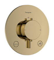 Dušo termostatinis maišytuvas Hansgrohe Ecostat Comfort S įmontuojamas, 2 paskirtims, su saugos sistema, poliruoto aukso apdaila 33718990