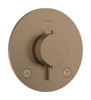 Dušo maišytuvas Hansgrohe Ecostat Comfort S įmontuojamas su termostatu, 2 kryptims, blizgi bronzos tonas 33715140
