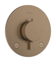 Dušo maišytuvas Hansgrohe Ecostat Comfort S termostatinis įmontuojamas, 2 prietaisams, saug. sistema, poliruoto bronzos tono 33718140