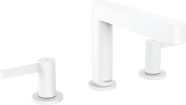 Vonios kriauklės maišytuvas Hansgrohe Finoris 110 su Push-Open vožtuvu, EcoSmart, matinė balta 76033700