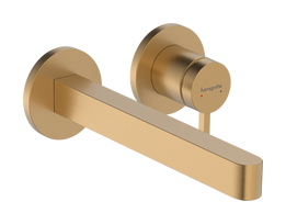 Vonios kambario praustuvo maišytuvas Hansgrohe Finoris 22,8 cm įleidžiamas su nutekėjimo vožtuvu, EcoSmart, poliruota bronza 76050140