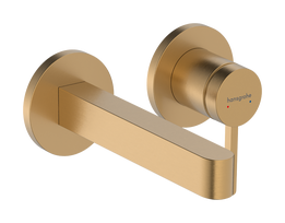 Vonios praustuvo maišytuvas Hansgrohe Finoris 16,8 cm įmontuojamas, EcoSmart, poliruota bronza 76051140