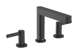 Vonios praustuvo maišytuvas Hansgrohe Finoris 110 įmontuojamas su Push-Open vožtuvu, EcoSmart, matinės juodos chromas 76033340