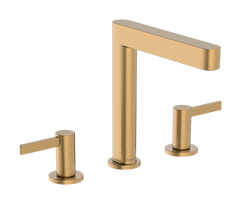 Vonios praustuvo maišytuvas Hansgrohe Finoris 160 įmontuojamas su Push-Open ventiliu, EcoSmart, poliruota bronza 76034140