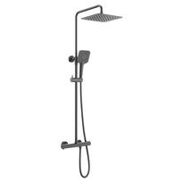 Dušo sistema O'DESIGN FIGARO su termostatu PVD Carbona FIG800CA