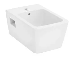 Pakabinamas bidė Hansgrohe EluPura Original Q, su maišytuvo anga, HygieneEffect, baltas, 62046450 NEW